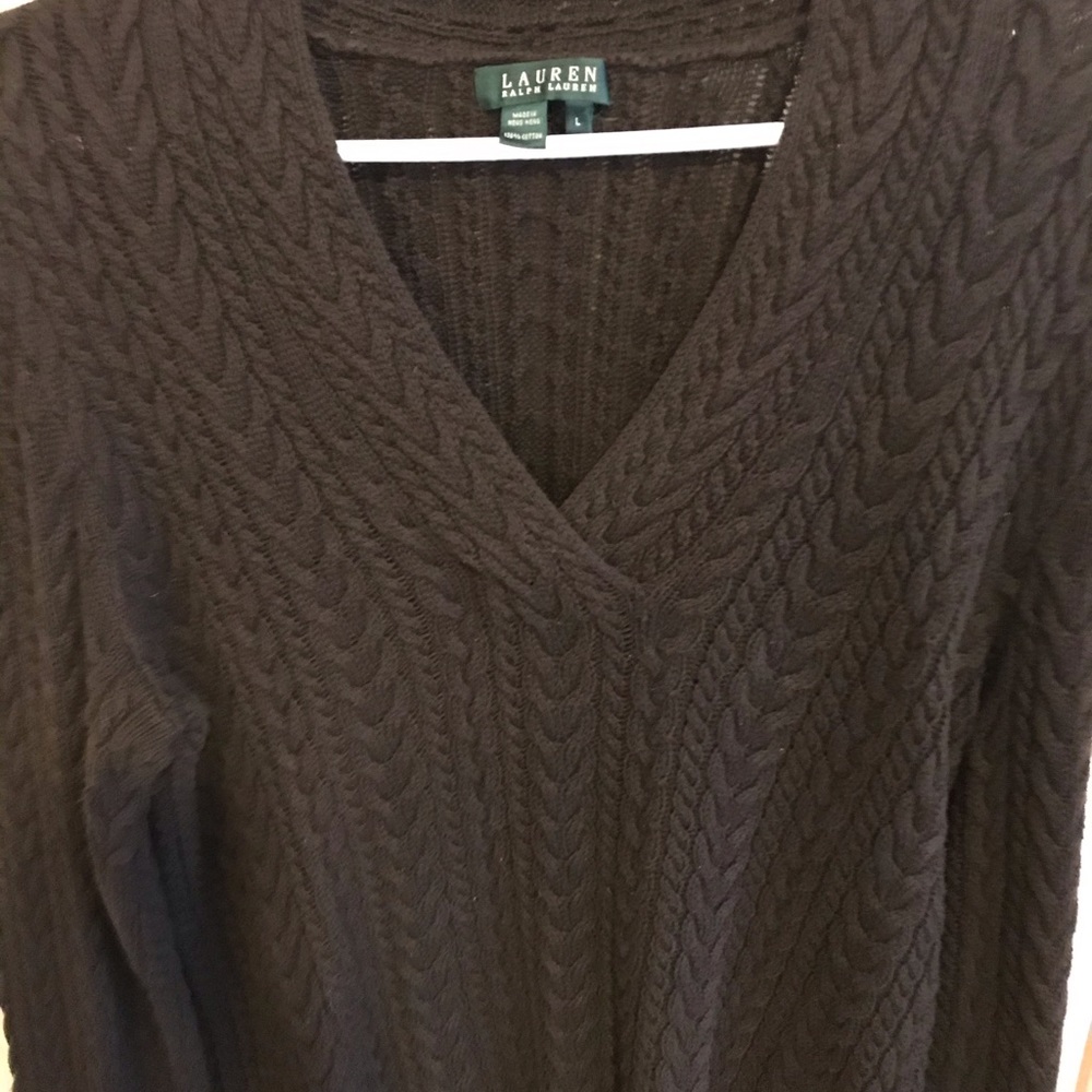 Lauren Ralph Lauren beautiful rich brown sweater.